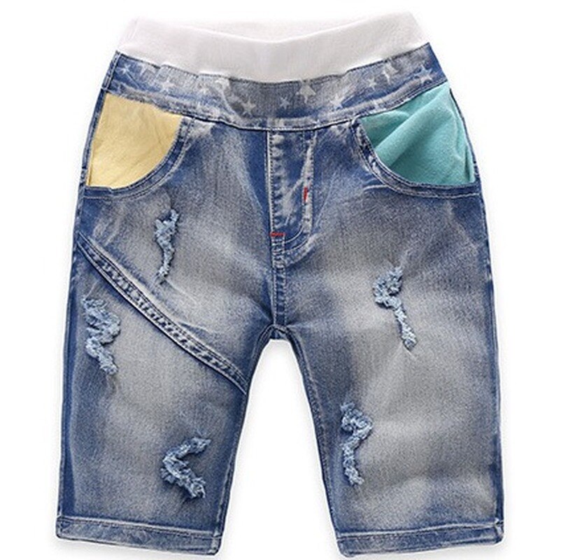 Summer Boys denim shorts Fashion elasticity jeans Kids casual cowboy shorts child shorts new small and medium child clothing