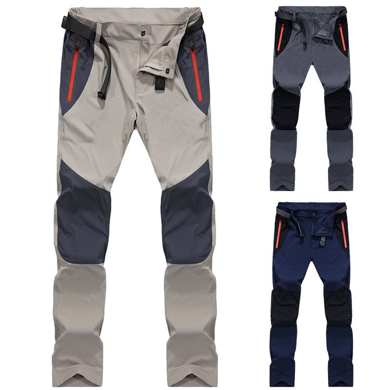 Men Summer Water proof Hiking Pants Men Outdoor Sports Breathable Trekking Trousers Mens Mountain Climbing Fishing cargo Pants