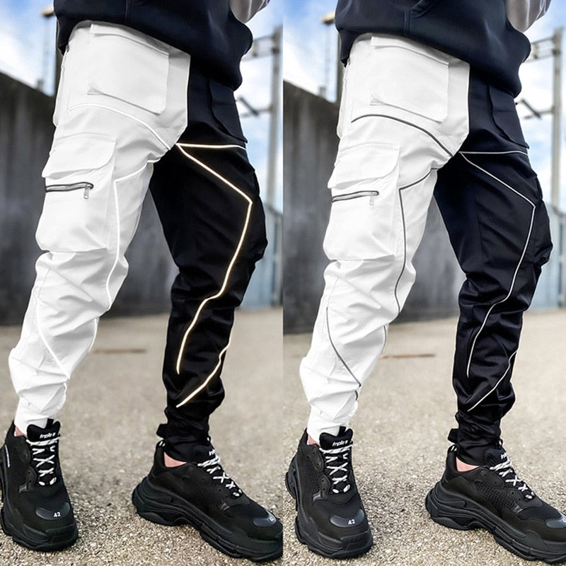 2023 Streetwear Casual Pants Men Fashion Sport Straight Legged Pants Multi Pocket Loose