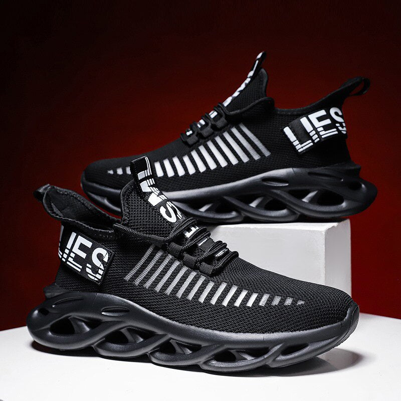 Man Sneakers Breathable Running Shoes Male Casual sports shoes  Size 39-46 Outdoor Comfortable Black Green Athletic Sneakers