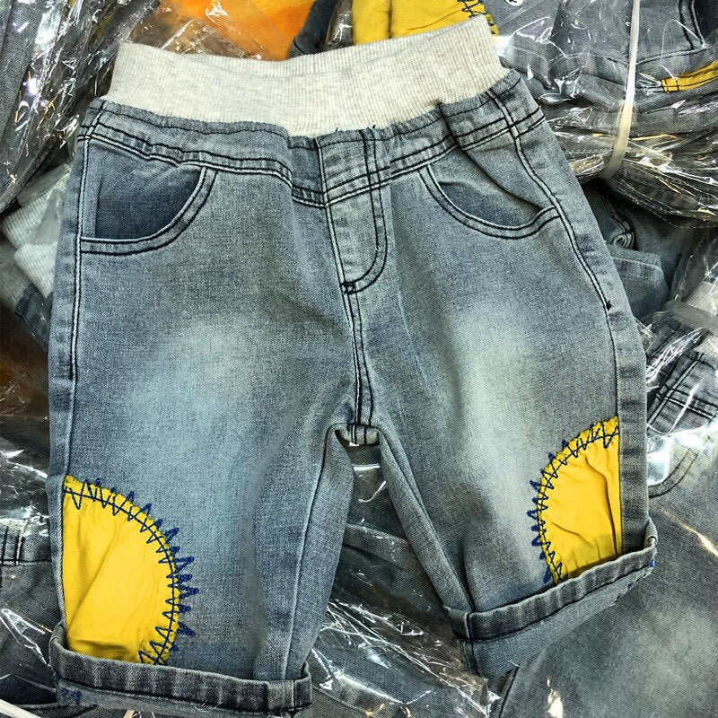 Summer Boys denim shorts Fashion elasticity jeans Kids casual cowboy shorts child shorts new small and medium child clothing