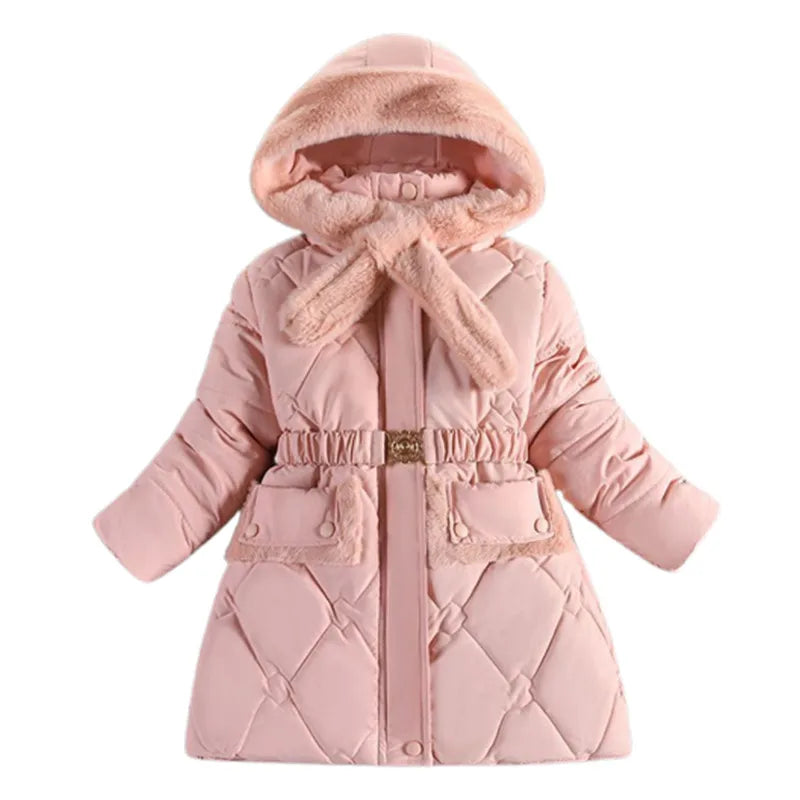 Baby Girls Clothes,Children Winter Long Sleeve Warm Jacket & Outwear,Girls Cotton-padded Outwear Baby Girls Coat  for Christmas