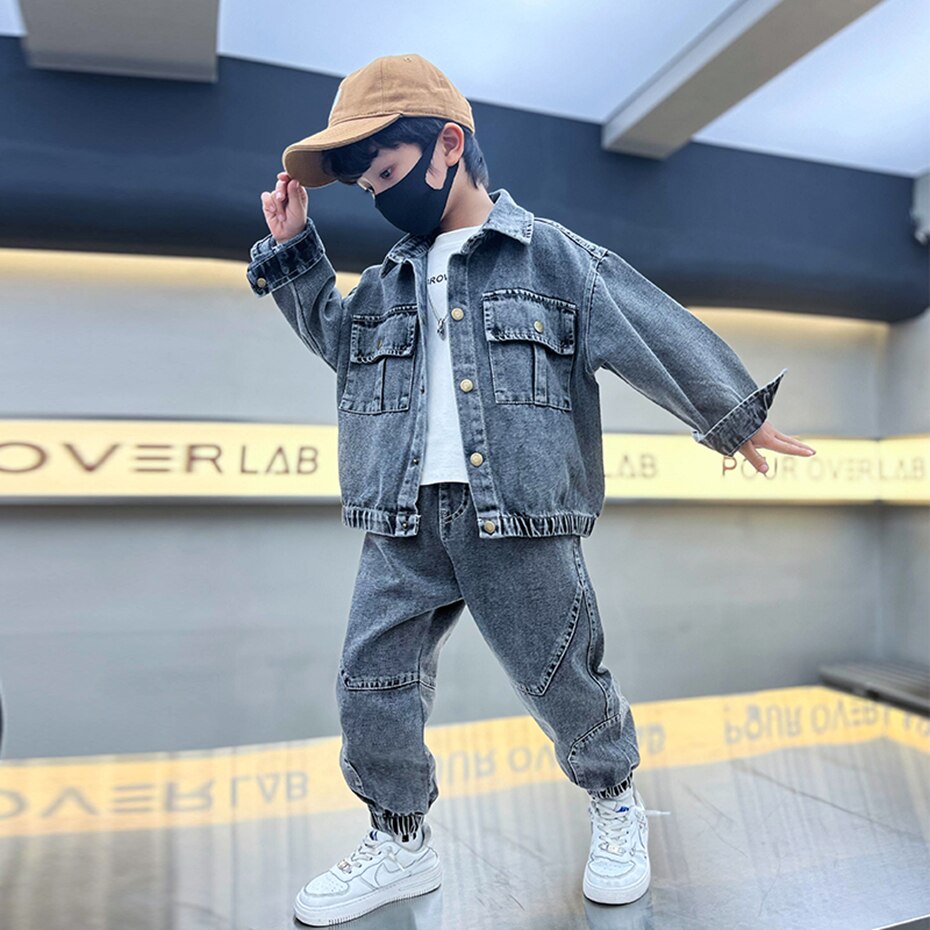 Kids Clothes Boys Jacket + Pants Clothes For Boys Casual Style Boy Clothing Spring Autumn Childrens Clothing