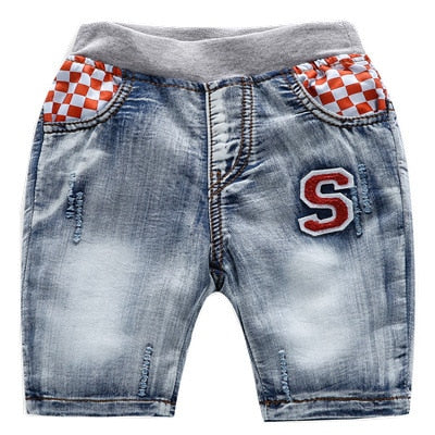 Summer Boys denim shorts Fashion elasticity jeans Kids casual cowboy shorts child shorts new small and medium child clothing