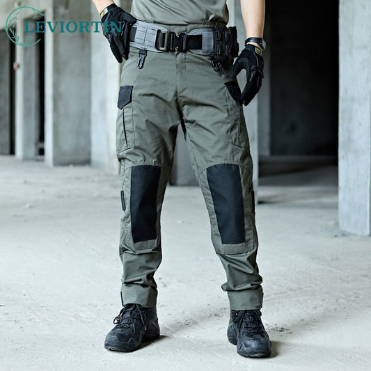 Men Military Tactical Cargo Pants Army Green Combat Trousers Multi Pockets Gray Uniform Paintball Airsoft Autumn Work Clothing