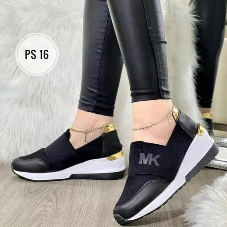 Women&#39;s Sports Casual Shoes 2023 New Autumn Large New Wedge Heel Casual Fashion Women&#39;s Shoes Women Sneakers Zapatos De Mujer