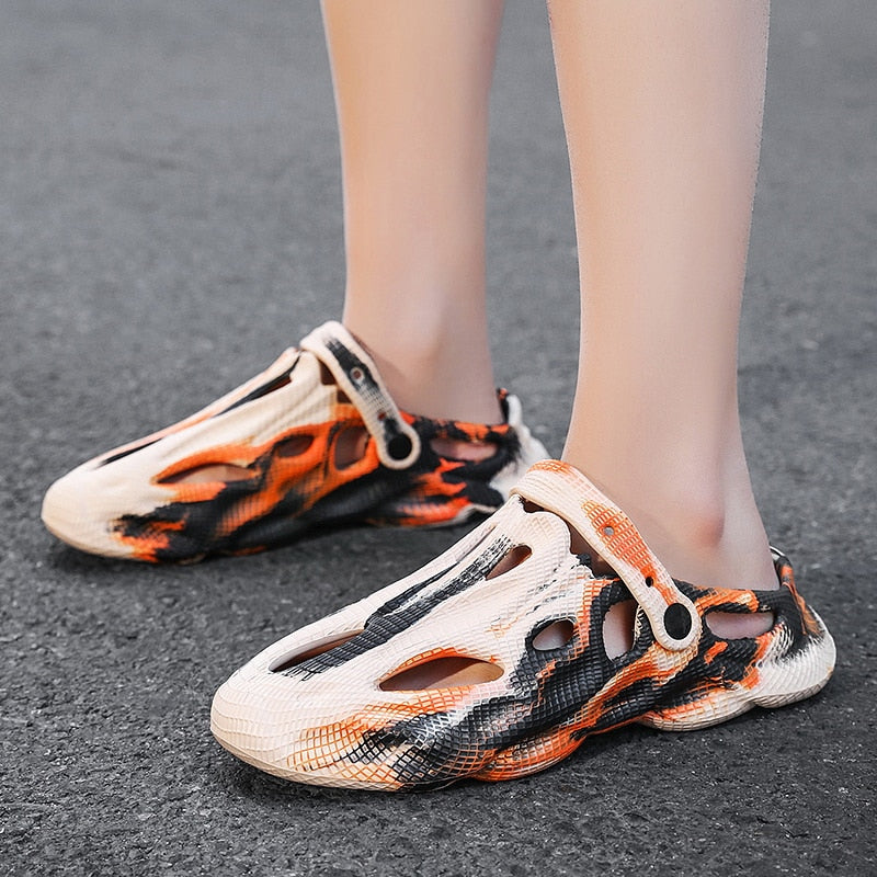 Summer Men Women Slippers Camouflage Platform Outdoor Clogs Shoe Beach Sandals Male Soft EVA Indoor Home Slides Lover Flip Flops