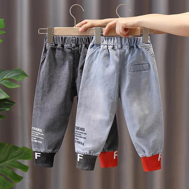 Autumn Spring Black Jeans for Boys Denim Trousers  Baby Boys Jeans Pants Kids Cotton Casual Boy Clothes 2-9year