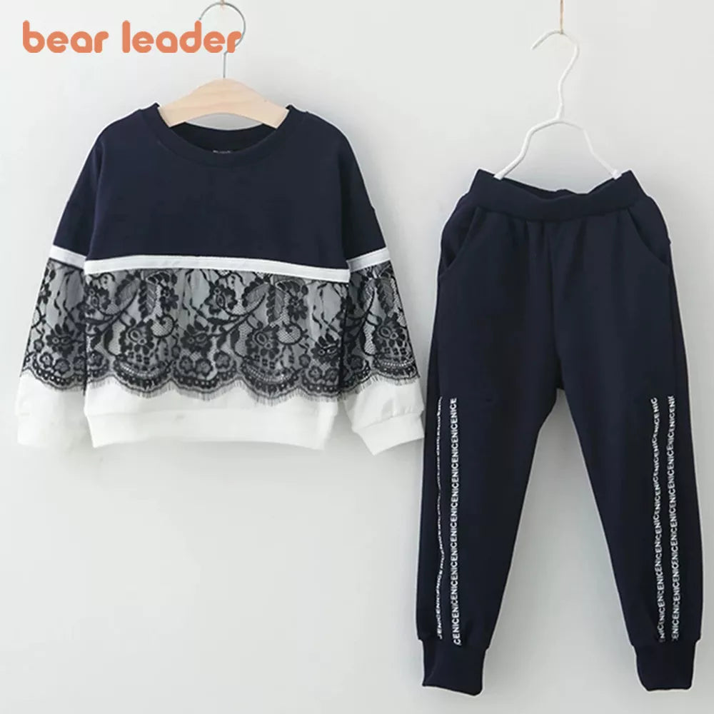 Bear Leader Girls Clothing Sets 2023 Girls Clothes Long Sleeve T-shirt+Pants 2Pcs for Kids Clothing Sets Children Clothing