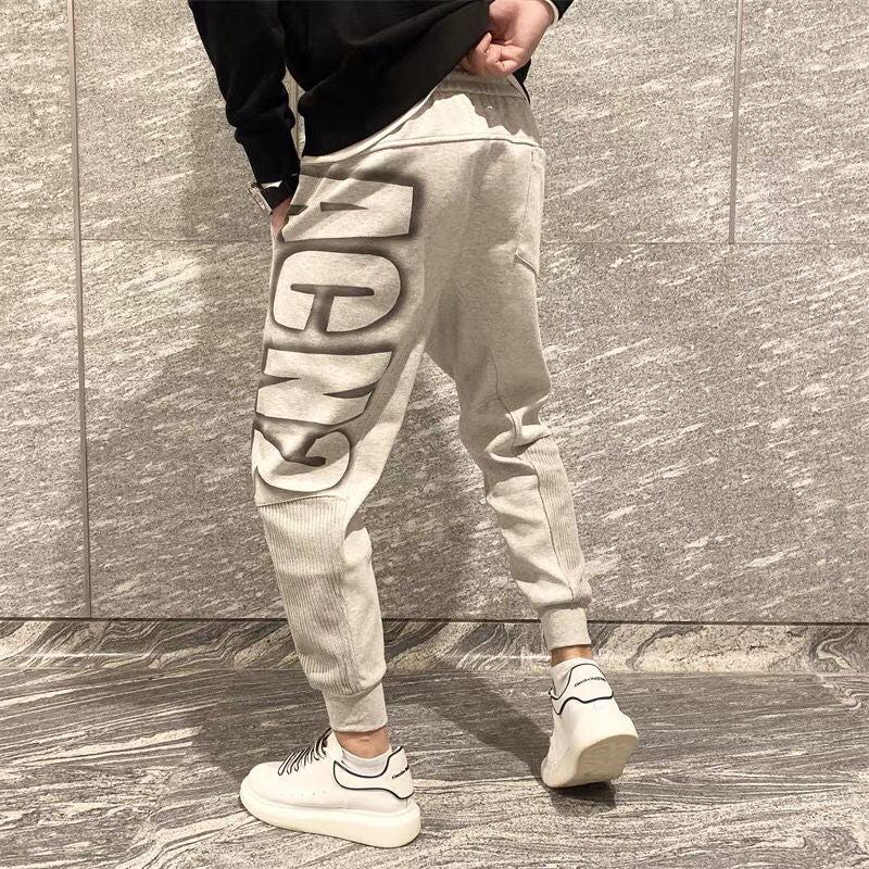 Harem Men&#39;s Sweatpants Free Shipping Sport Elastic Goth Y2k Trousers Korean Style Track Stylish Flated Summer Man Sweat Pants XL