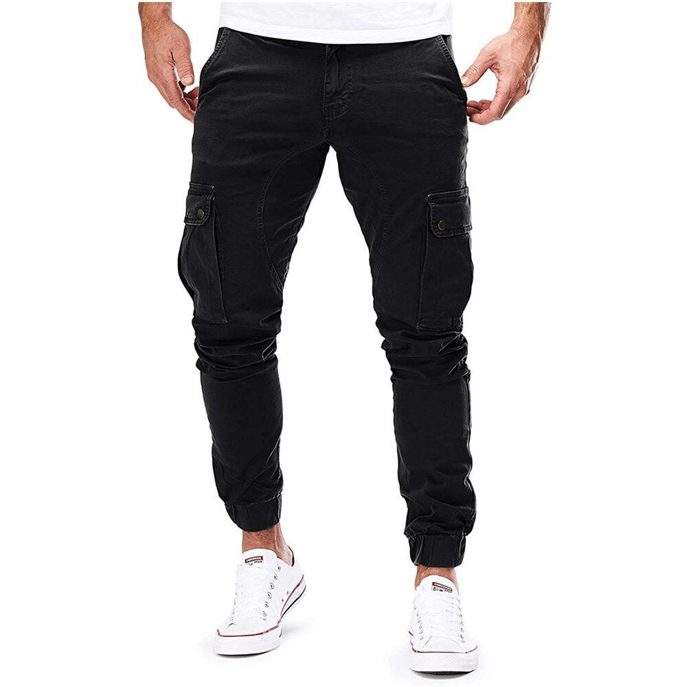 2023 New Men Cargo Pants Summer Casual Military Army Joggers Pant Multi Pocket Solid Color Long Trousers Fashion Male Leggings