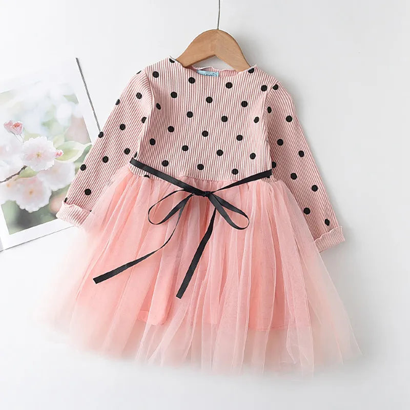 Melario Fall Fashion Leopard Girls Dresses New Spring Bow Kids Dress Children Clothing Princess Dress Casual Kids Girls Clothes