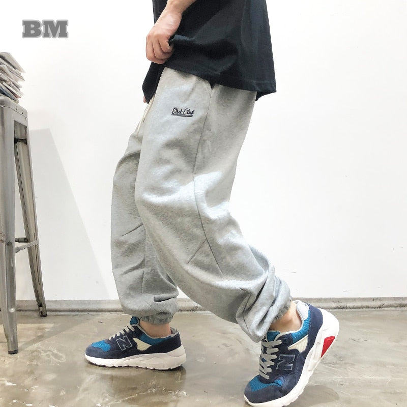 American Streetwear Loose Basketball Sweatpants Men Clothing Harajuku Casual Sport Pants Korean Baggy Joggers Trendy Trousers