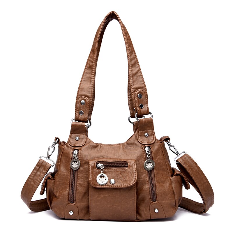 New Fashion High Quality Woman Messenger Bag Luxury Soft Leather Handbags Women&#39;s Bags Designer Famous Brand Women Shoulder Tote