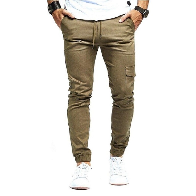 Men Casual Joggers Cargo Pants 2023 New Military Army Cotton Sweatpants Fashion Male Leggings Pants Solid Elastic Sports Trouser