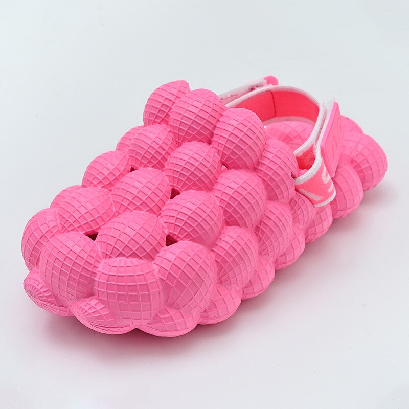 New Toddler Children Bubble Slides with Elastic Band Kids Sandals Summer Outdoor Sport Shoes Boys Girls Beach Anti-Slip Slippers