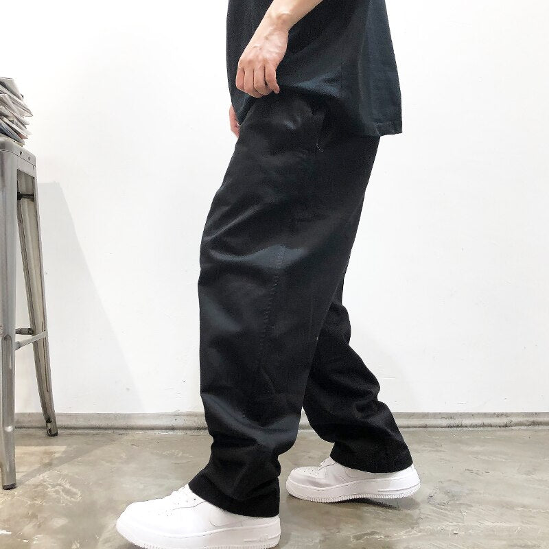 American Streetwear Trend Straight Cargo Pants For Men Clothing Japanese Harajuku Baggy Casual Trousers Male High Quality Pants