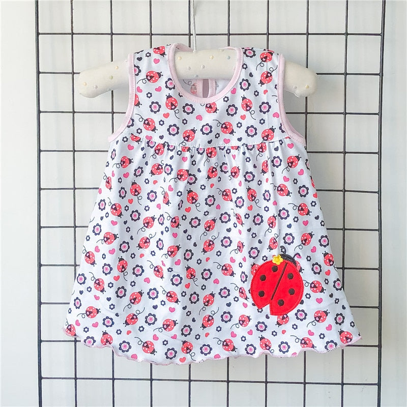 Summer Baby Dress New Girls Fashion Infantile Dresses Cotton Children's Clothes Flower Style Kids Clothing Princess Dress