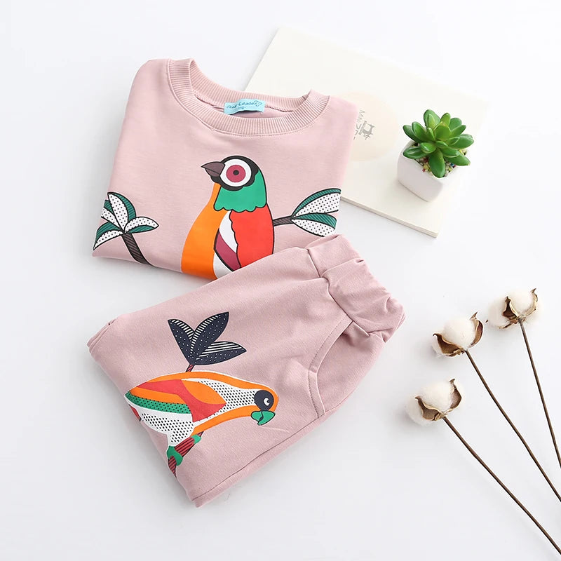 Bear Leader Girls Clothing Sets 2023 Girls Clothes Long Sleeve T-shirt+Pants 2Pcs for Kids Clothing Sets Children Clothing