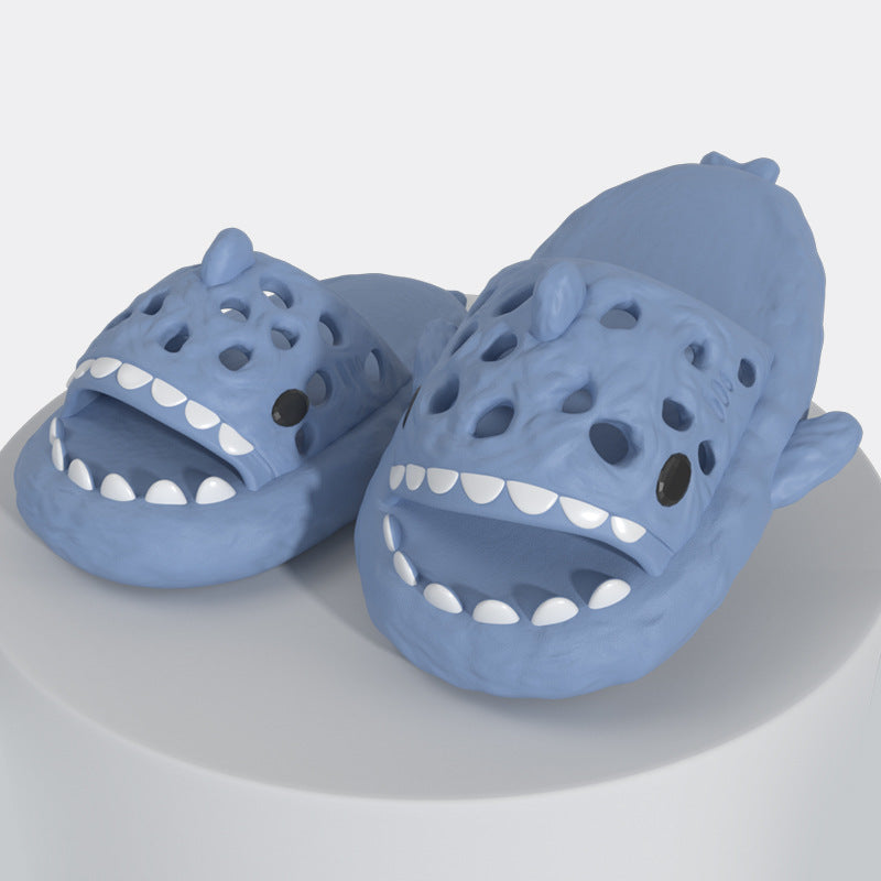 Shark Slippers Cute Hollow Out Slippers Women Bathroom Shower Shoes