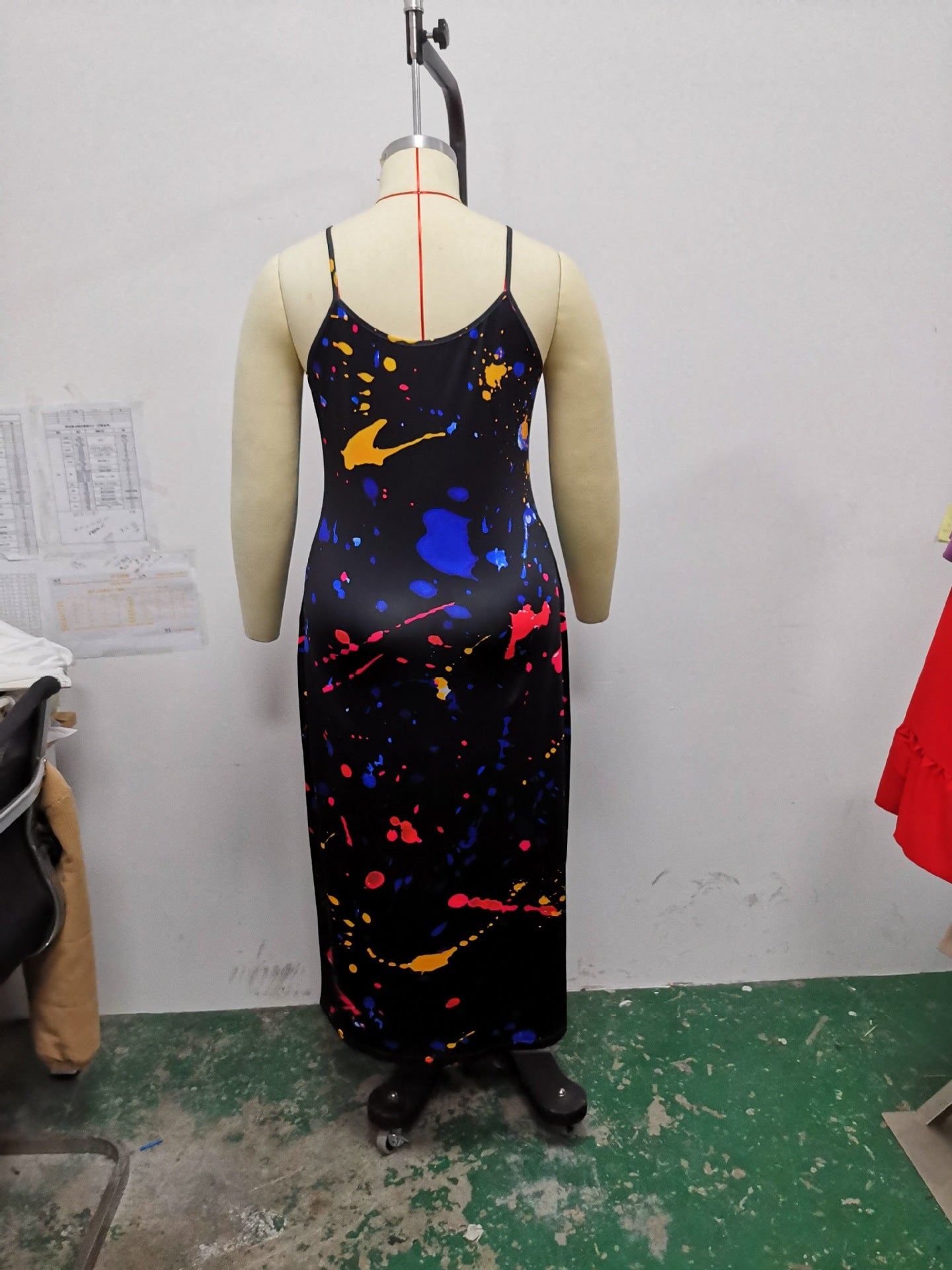 Large Women's Graffiti Fashion Casual Dress