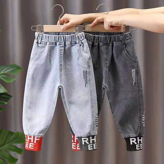 Autumn Spring Black Jeans for Boys Denim Trousers  Baby Boys Jeans Pants Kids Cotton Casual Boy Clothes 2-9year