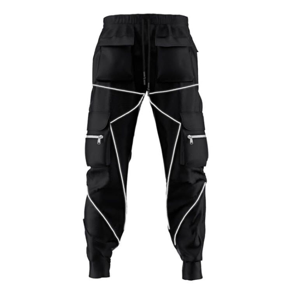 2023 Streetwear Casual Pants Men Fashion Sport Straight Legged Pants Multi Pocket Loose