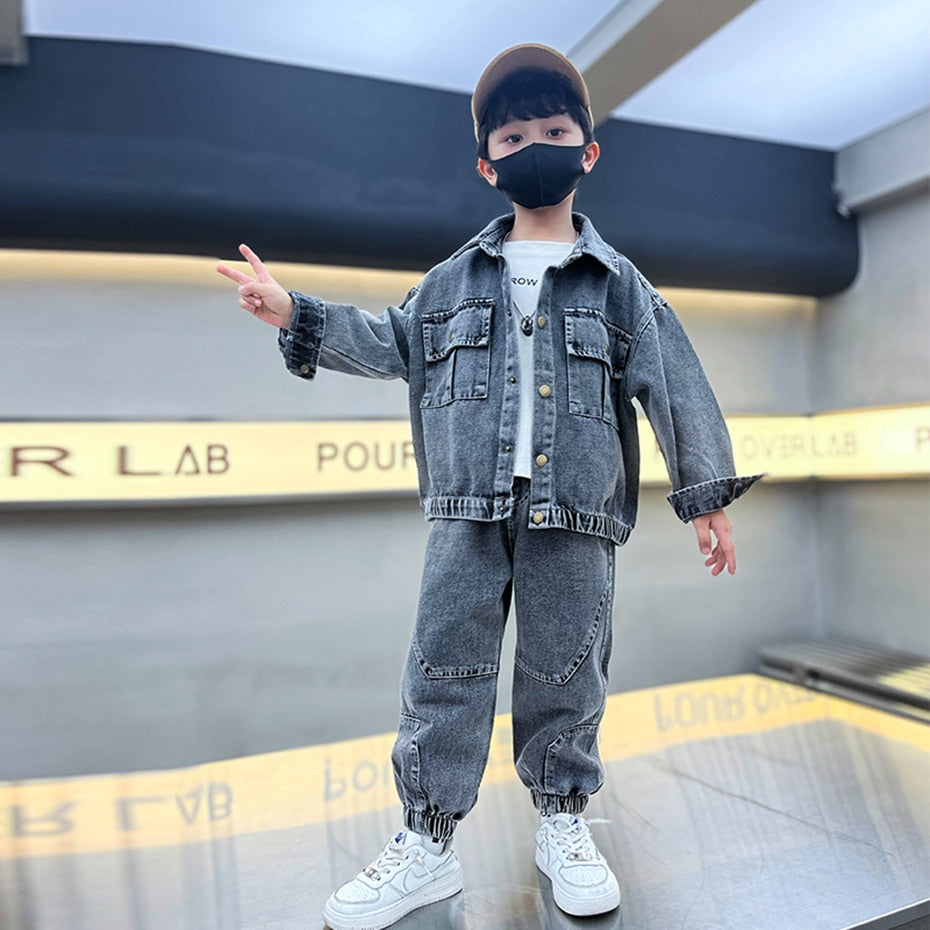 Kids Clothes Boys Jacket + Pants Clothes For Boys Casual Style Boy Clothing Spring Autumn Childrens Clothing