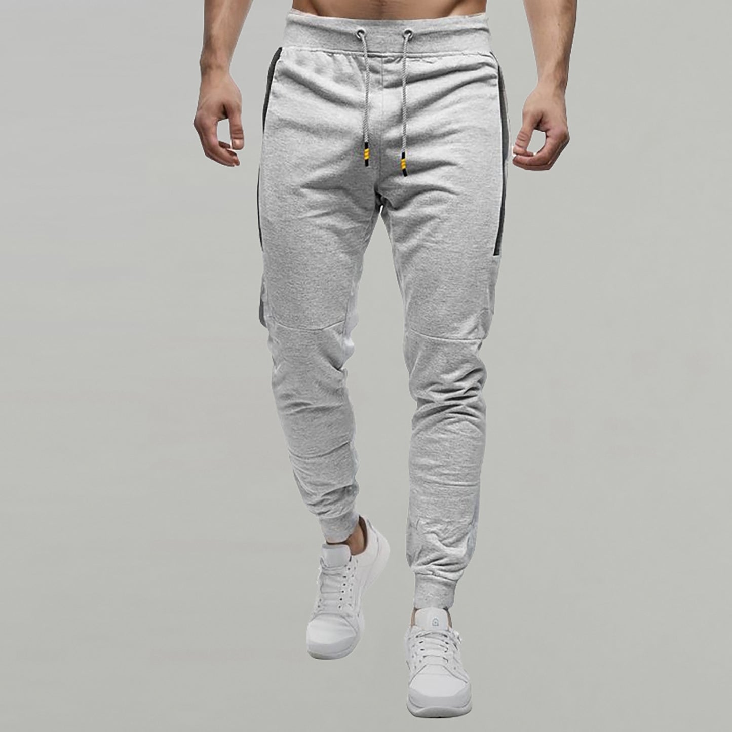 Mens Pants Athletic Workout Jogger Sweatpants For Men Cargo Pants With Zipper Pocket Drawstring Exercise Fitness Male Outfits