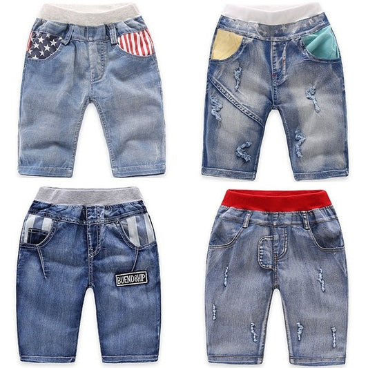 Summer Boys denim shorts Fashion elasticity jeans Kids casual cowboy shorts child shorts new small and medium child clothing