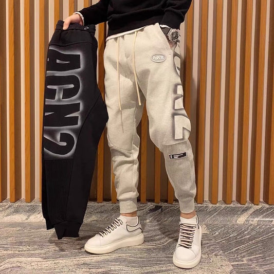 Harem Men&#39;s Sweatpants Free Shipping Sport Elastic Goth Y2k Trousers Korean Style Track Stylish Flated Summer Man Sweat Pants XL