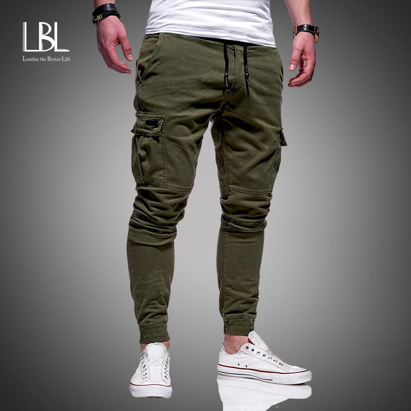 2023 New Men Cargo Pants Summer Casual Military Army Joggers Pant Multi Pocket Solid Color Long Trousers Fashion Male Leggings