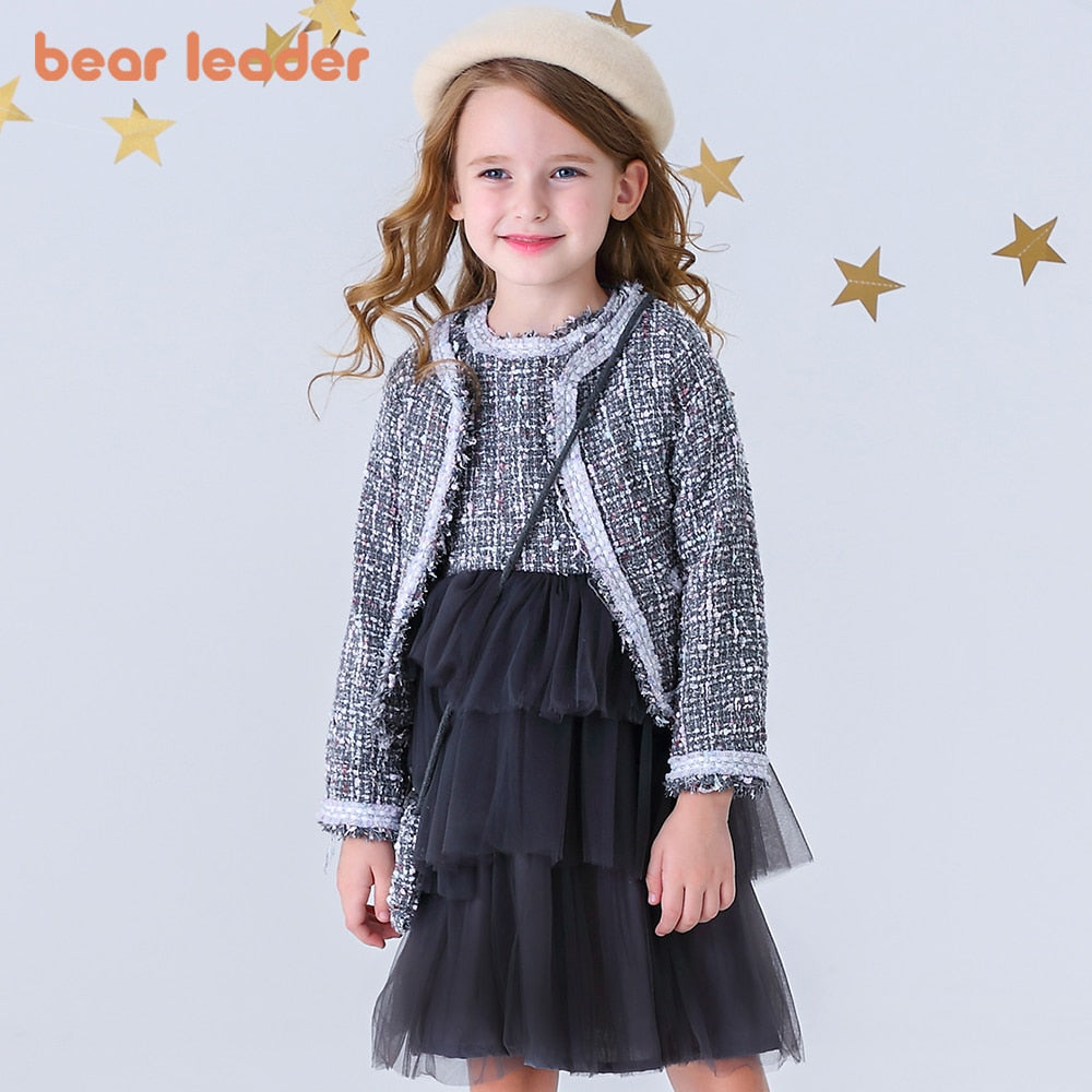 Bear Leader Girls Princess Dress New Brand Party Dresses Kids Girls Clothing Elegant Cute Girl Outfit Children Clothing Vestido