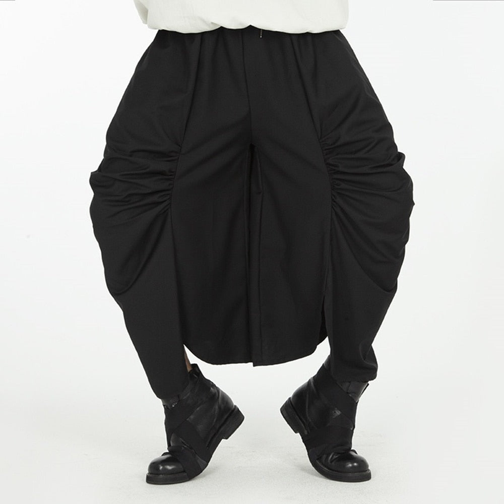 Original Design Y2k Loose Skirt Men Trend Dark Yamamoto Yohji Wide-leg New Casual Pants Pleated Genderless Culottes