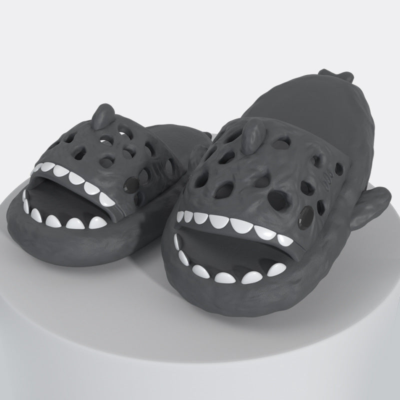 Shark Slippers Cute Hollow Out Slippers Women Bathroom Shower Shoes