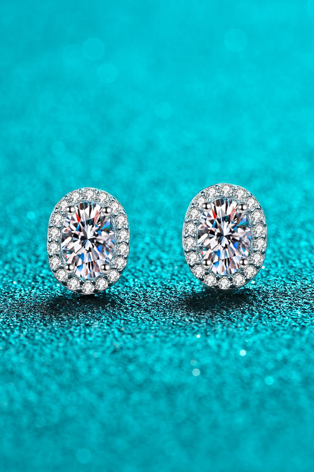 Future Style 1 Carat Moissanite Stud Earrings